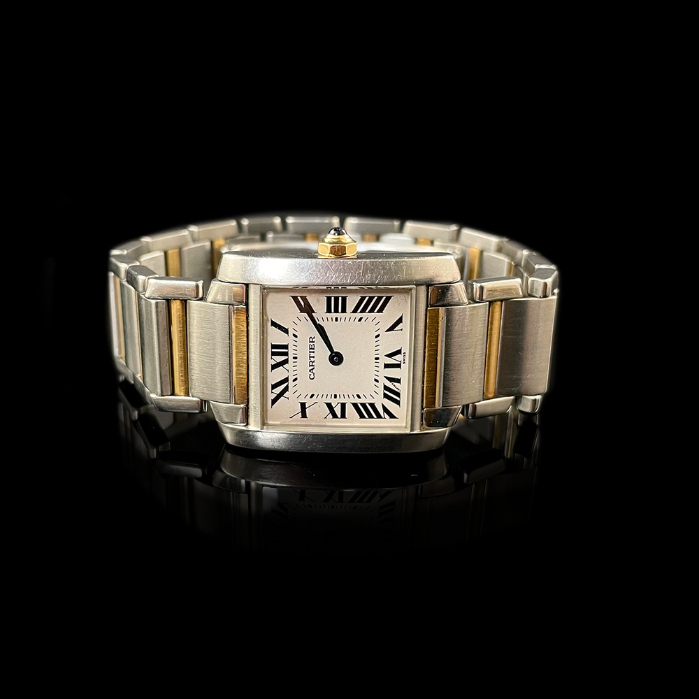 た*か様 Cartier レディース 時計 シルバー/ゴールド Cartier+Tank+Francaise+with+